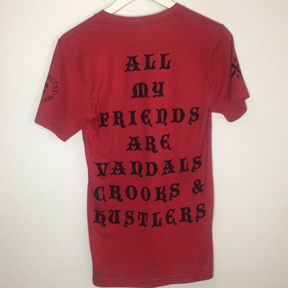 Red VNDLZM Tee - Picture 4 of 8